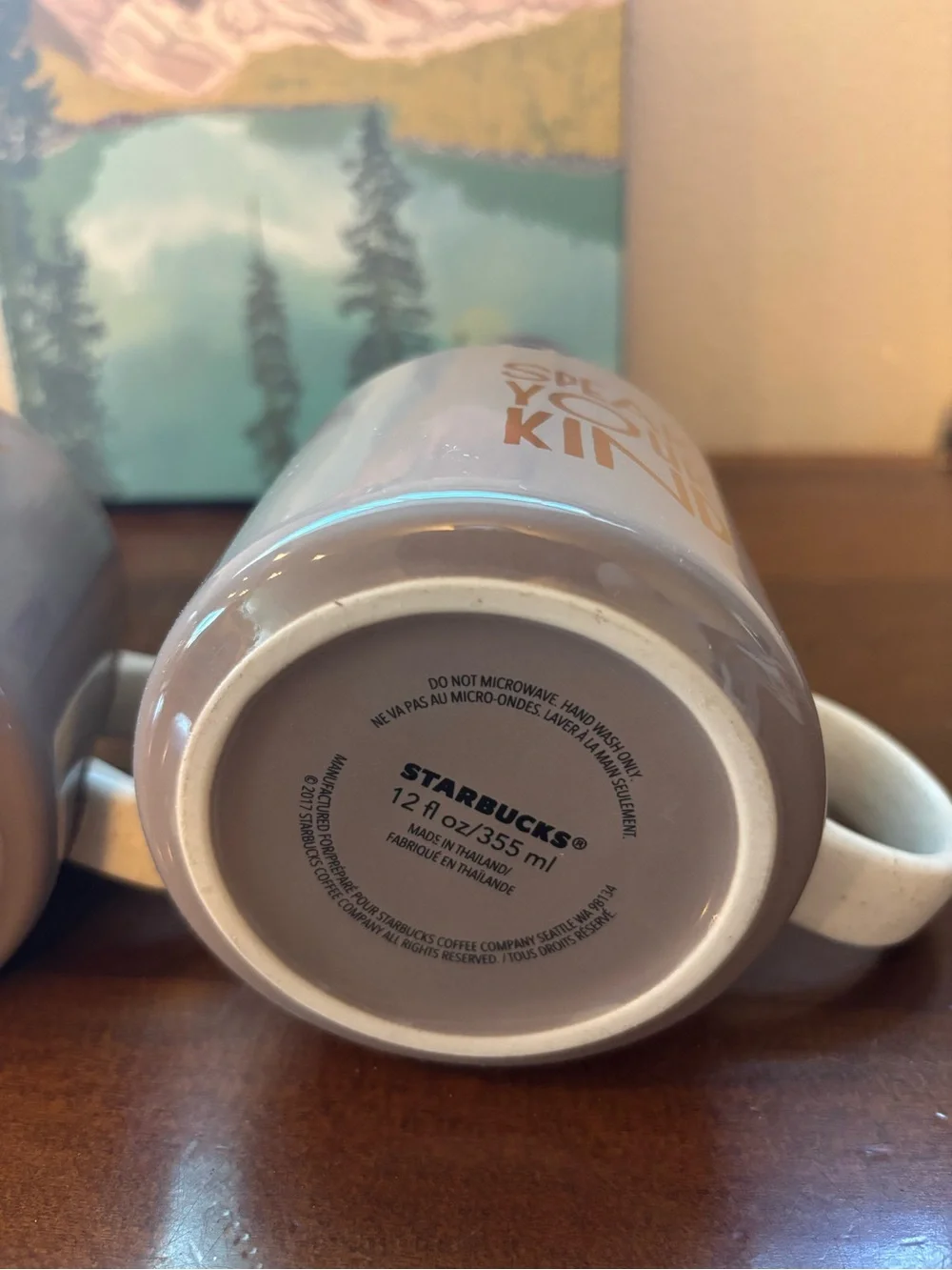 Set of Speak Your Kind Starbucks mugs